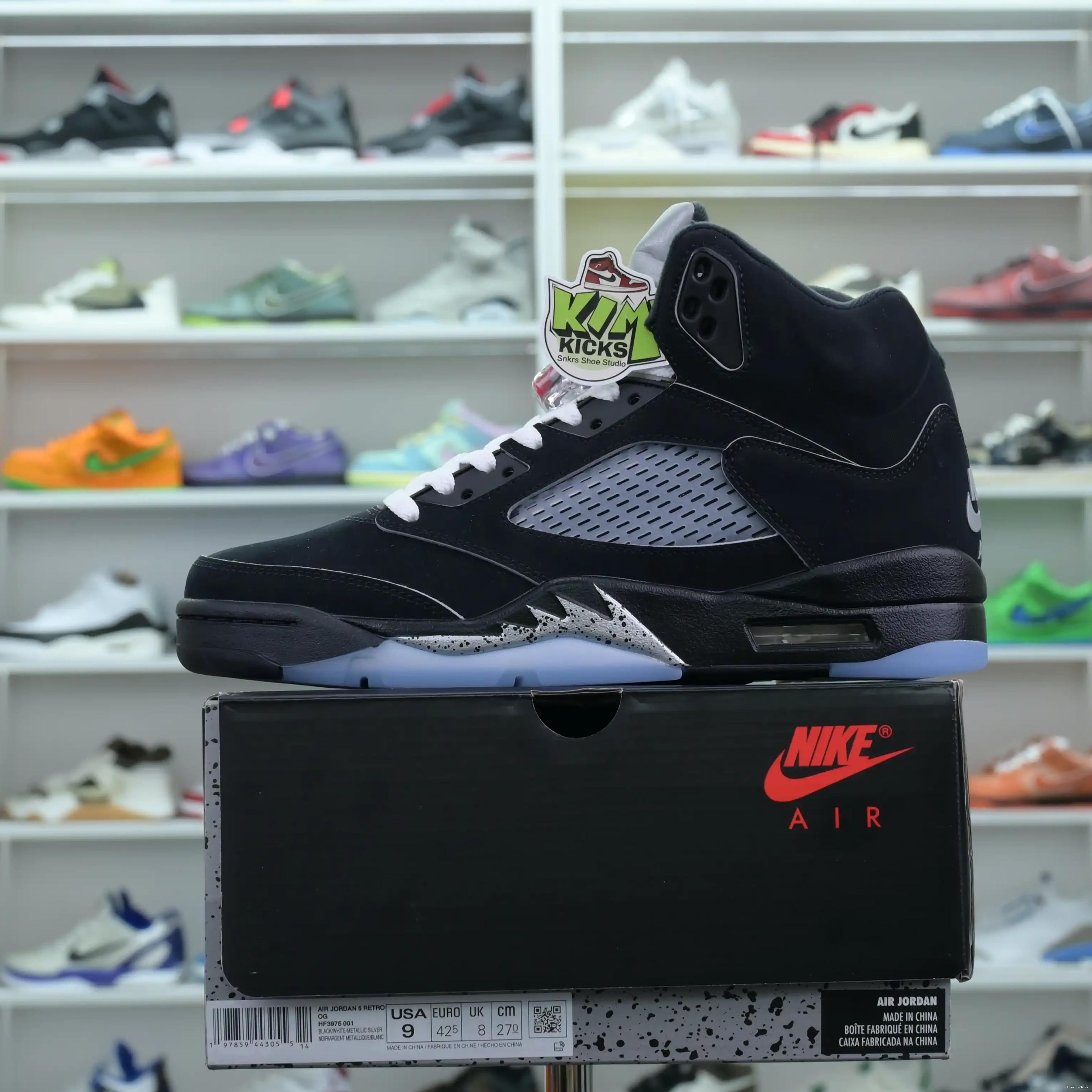 Jordan Jordan Air 5“BLACK REIMAGINED” METALLIC Kimikick 0805